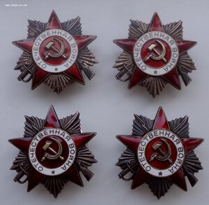Орден отечественной Войны 4 штуки Редкая партия ТЮЗ 70 тыс