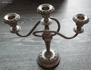 канделябр,серебрение,Англия