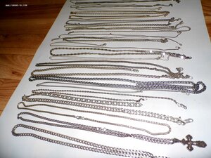 Серебряные цепочки 875-925пр 400гр.+