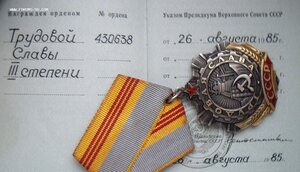 Слава трудовая 3 ст на женщину на доке