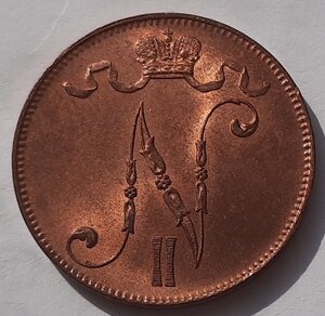 5 пенни 1915 года UNC