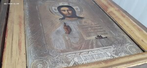 Икона " Господь Вседержитель " в киоте. Абросимов, отличное