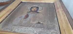 Икона " Господь Вседержитель " в киоте. Абросимов, отличное