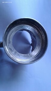 Подстаканник МПЗ. Серебро, 84 проба.