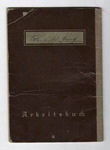 Трудовые нем. книжки «arbeitsbuch»
