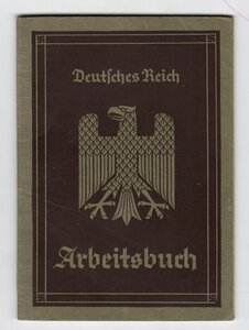 Трудовые нем. книжки «arbeitsbuch»