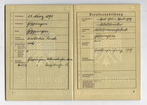 Трудовые нем. книжки «arbeitsbuch»