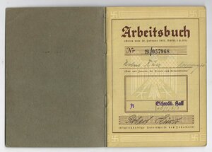Трудовые нем. книжки «arbeitsbuch»
