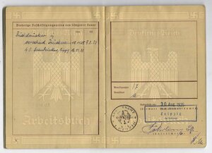 Трудовые нем. книжки «arbeitsbuch»