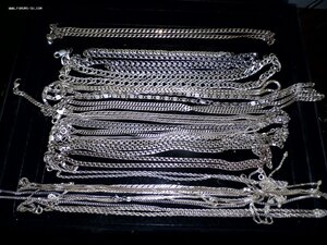 Серебряные цепочки 875-925пр 400гр.+