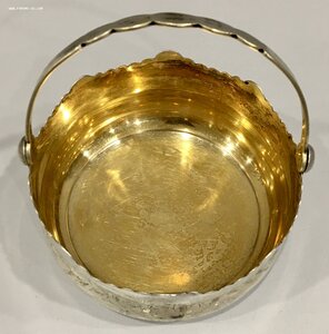 Конфетница/вазочка. Серебро 875 пробы.