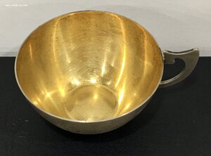 Чайная пара «Маяк на Волге». Серебро 875 пр.