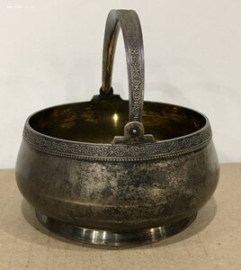 Вазочка/конфетница. Серебро 875 пробы.