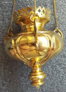 лампада,золочение,серебро 84