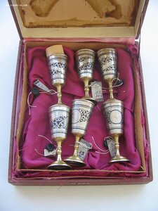 Набор рюмок. Серебро. Новые!