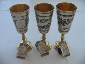 Набор рюмок. Серебро. Новые!