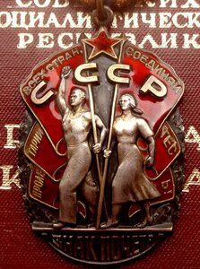 Орден Знак Почета № 958.370 + Документ