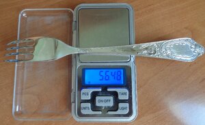 2е большие вилки Серебро  875 пробы