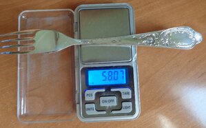 2е большие вилки Серебро  875 пробы