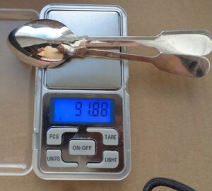 ложки чайные   Проба - 875