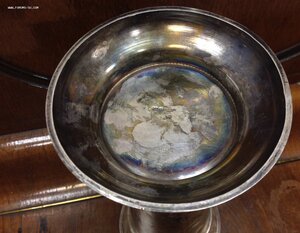 Переходящий приз Войск МВД Погранотряд Литва 1947г Серебро