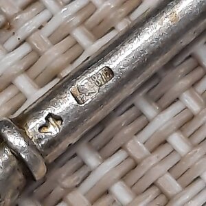 Чайные ложки - серебро 875 чернь