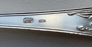 Комплект вилок 6 штук 875 пробы в коробке, ЛЮКС!