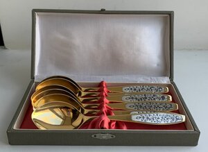 Комплект столовых ложек СЕВЕРНАЯ ЧЕРНЬ 6 шт в коробке, ЛЮКС!