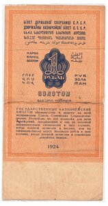 1 рубль Золотом 1924