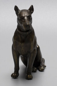 статуэтка сидящая собака,шпиатр,кон. XIX – нач. ХХ в.