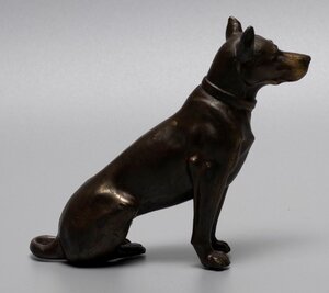 статуэтка сидящая собака,шпиатр,кон. XIX – нач. ХХ в.