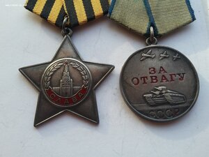 Снайпер. Слава 3 ст 801325 с ОК и УК, Отвага, благодарности