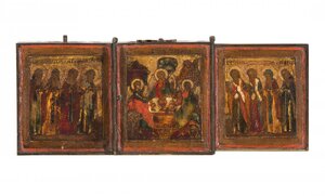 Складень "Троица", 23х9см.