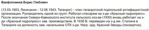 КЗ посмертно на подпольщика. Орден не вручали.