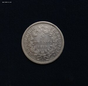 5 франков 1849 года Серебро