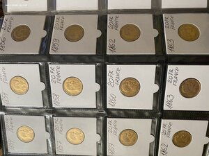 20 франков Франция 1854-1912 год золото лот 24 шт