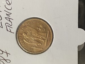 20 франков Франция 1854-1912 год золото лот 24 шт