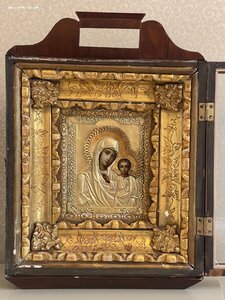 Икона "Казанская Пресвятая Богородица" Серебро
