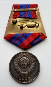 Медаль За отл.службу по охр.общ. пор-ка,серебро, док.(3).