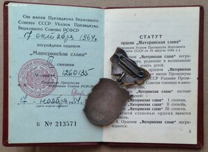 Орден "Материнская Слава 3-й степени" с ОК!