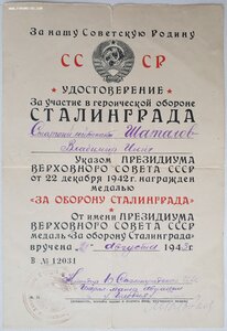 Сталинград 1943г. Истребительный авиационный корпус