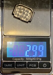 Корпус от часов. Палладий 500 проба со звездой.