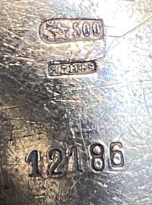 Корпус от часов. Палладий 500 проба со звездой.