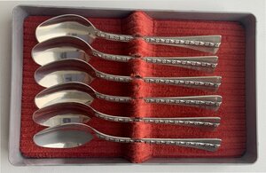 Комплект кофейных ложек "Централь" 916 пробы, 6 штук.