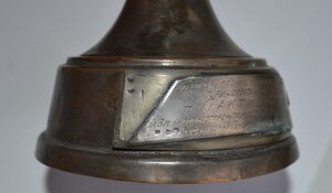 СПОРТИВНЫЙ КУБОК ПО ГИМНАСТИКЕ  1937 год. серебр. накладка