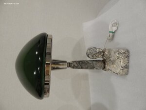 Лампа Настольная ОРЕЛ справа.Сталинский Ампир.Зеленый.Белый