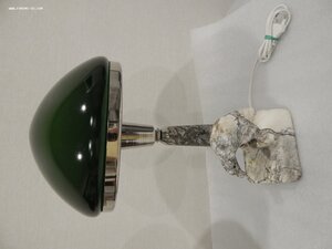 Лампа Настольная ОРЕЛ справа.Сталинский Ампир.Зеленый.Белый