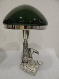 Лампа Настольная ОРЕЛ справа.Сталинский Ампир.Зеленый.Белый