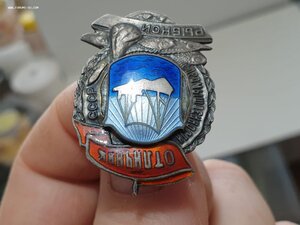 Отличник рыбной промышленности,серебро.