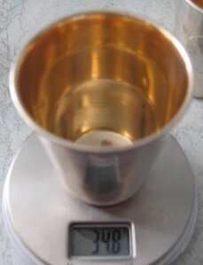 Пара стопок  ((НЭП?) Ag875, позолота,штихель.)